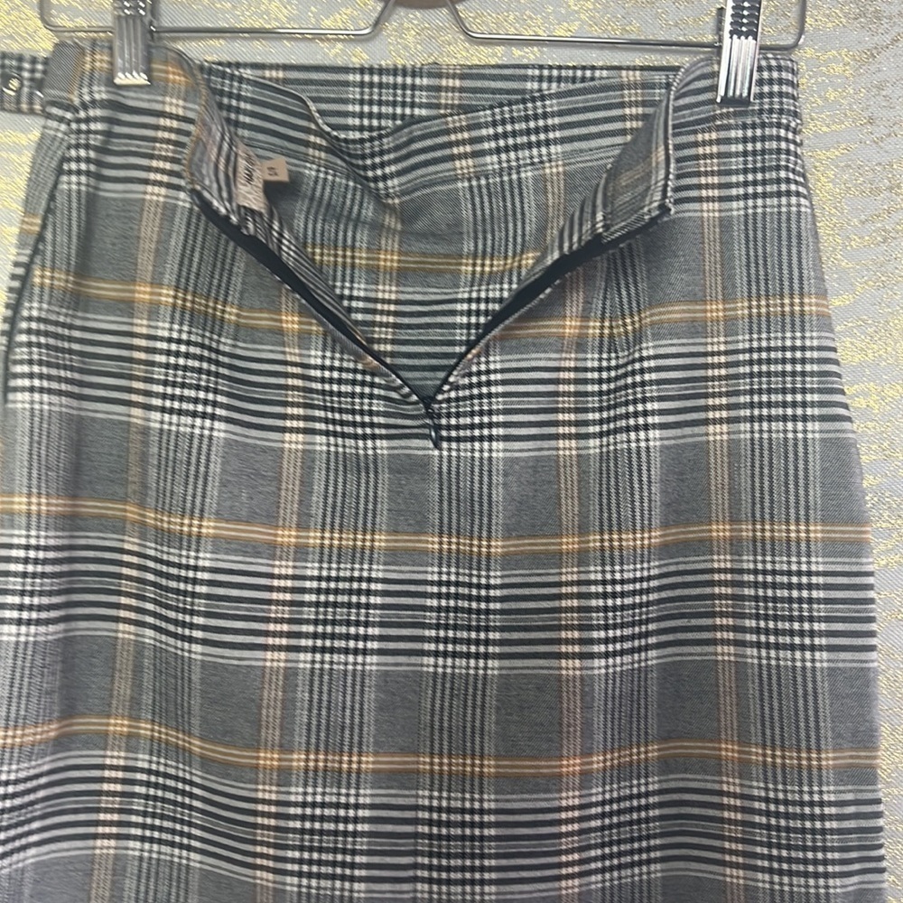 Harlow Lena Check Wrap Front Overlay Min Skirt Size S - Picture 10 of 16